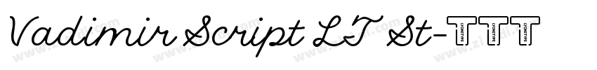 Vadimir Script LT St字体转换